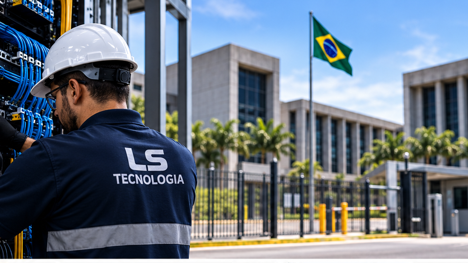 Equipe LS Tecnologia em operação técnica