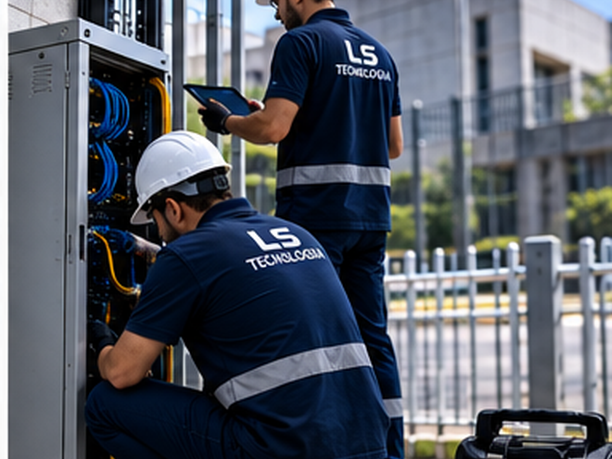 Equipe LS Tecnologia executando infraestrutura