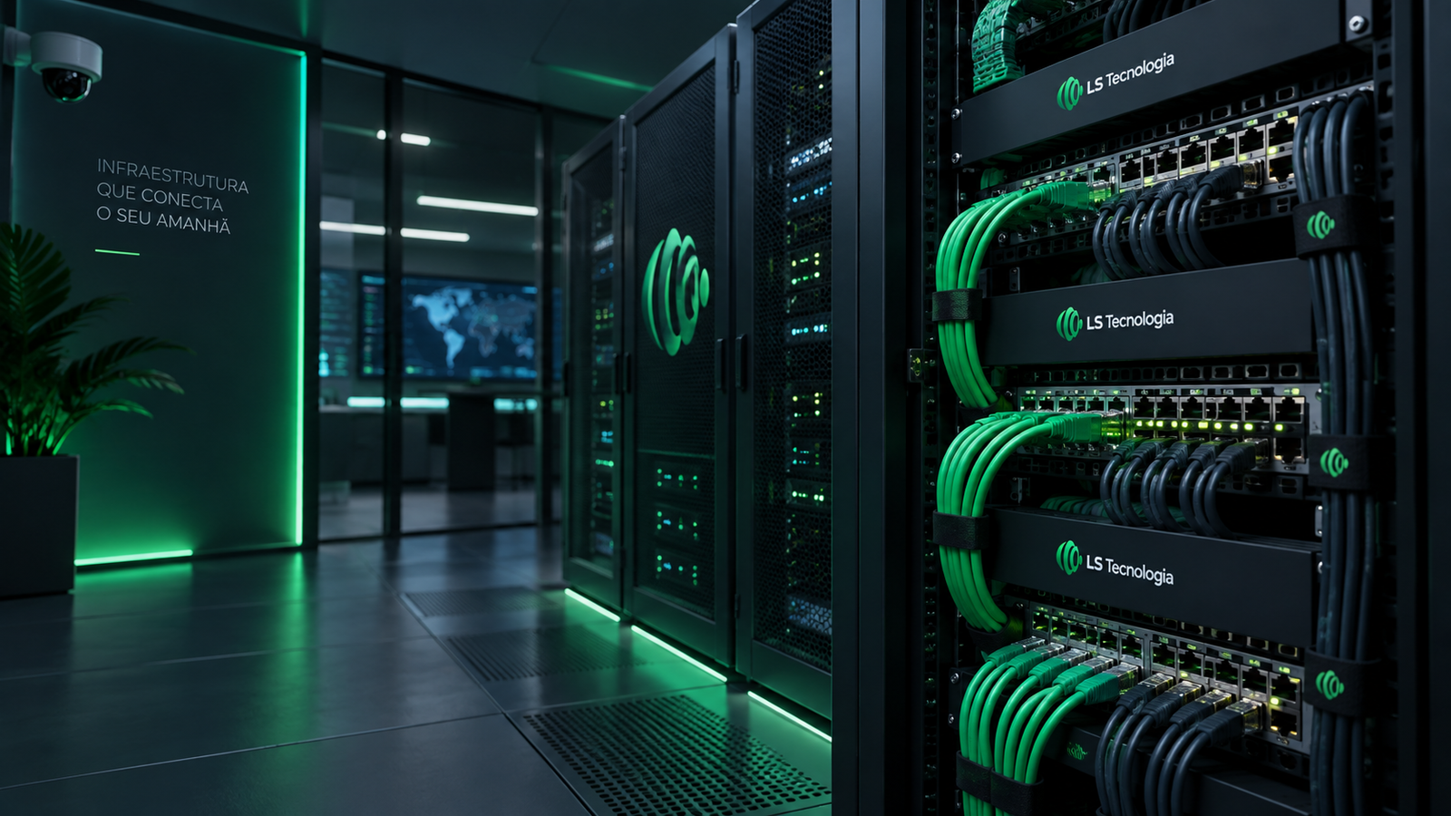 Infraestrutura de TI, conectividade e segurança eletrônica da LS Tecnologia